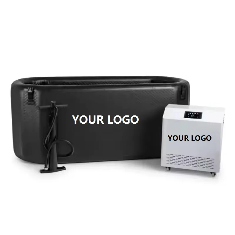 

Новая трендовая надувная гидромассажная ванна-джакузи Polygonal EISBAD для 2-4 человек, портативная, для улицы