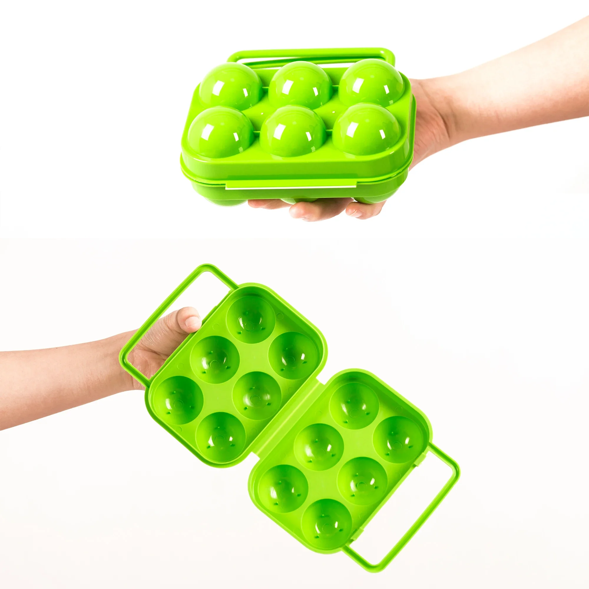 2/4/6/12 Grid Egg Storage Box Portable Egg Holder Container for Outdoor Camping Picnic Eggs Box Case Kitchen Organizer Case