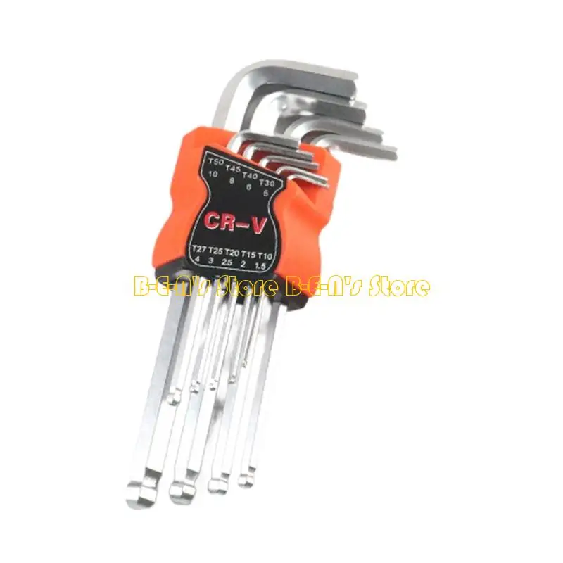 Y1AD Industrial L Type Screwdriver Set 9Pcs Ergonomic L Shaped Wrenches For Automotive And Appliance Maintenance