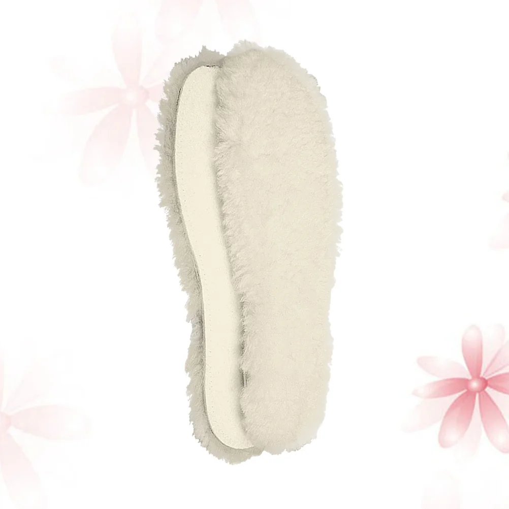 

1 Pair Warm Wool Insoles Winter Shoe Cushion Thickened Comfortable Shoe Pads Sweat Resistant Odor Control Foot Care Tool For