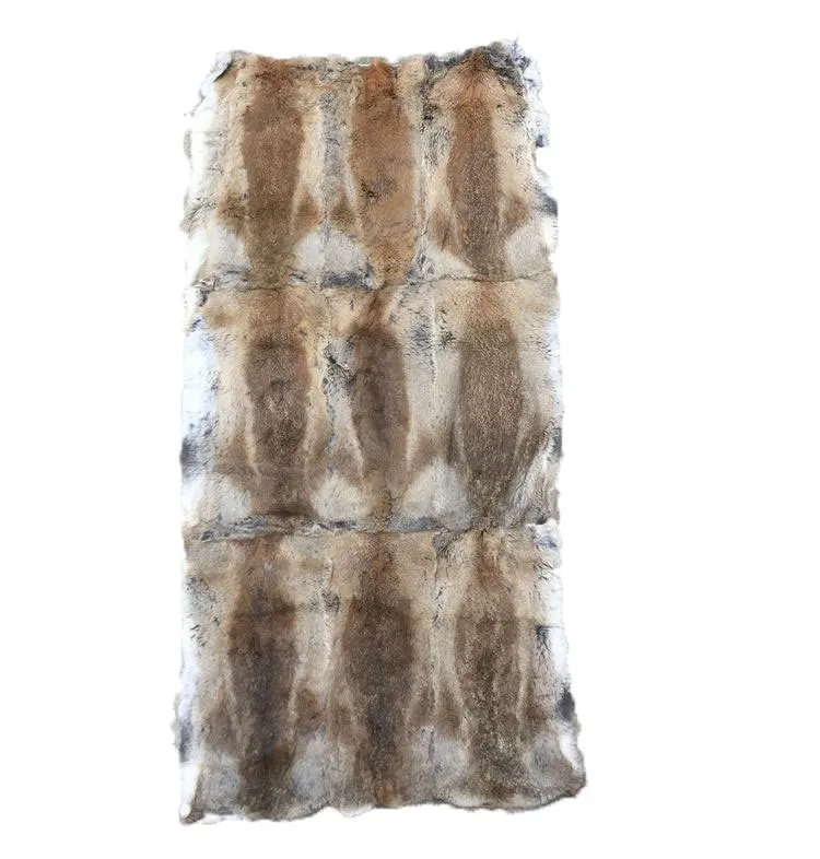 Hight Quanlity Split Joint Genuine Rabbit Fur Material Mat Whole Piece Size 50cm*110cm