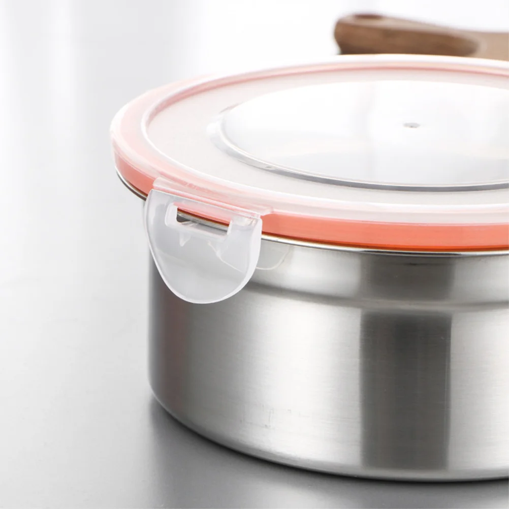 1 قطعة 550 مللي حاوية طعام من الفولاذ المقاوم للصدأ صندوق غداء مستدير تخزين المطبخ Bpa الحرة المحمولة وجبة الإعدادية الحاويات الثلاجة #2