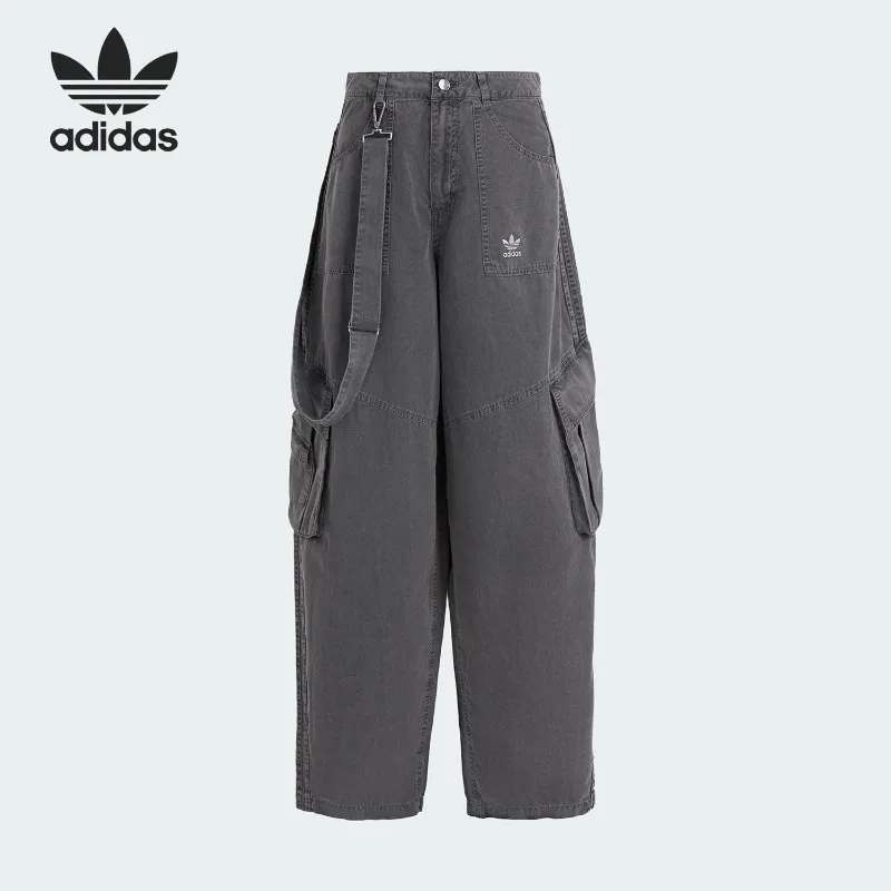 Adidas Clover Women's Woven Classic Fashion Loose Sweatpants KH1180