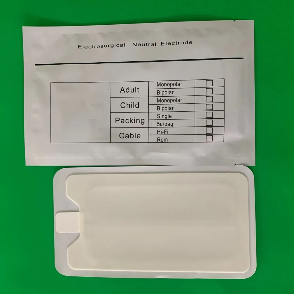 ESU-JB01 Adult Monopolar ESU Plate Professional Disposable Electrode Sheet Negative Plate 10 Pieces Per Package A002