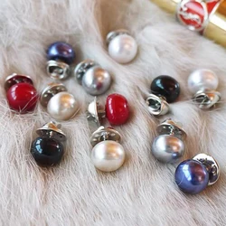 10Pcs Buttons Women Shirt Safety Buttons Safety Pearl Brooch Buttons DIY Clothing Dress Coat Sweater Shirt Decor 7 Styles Colors