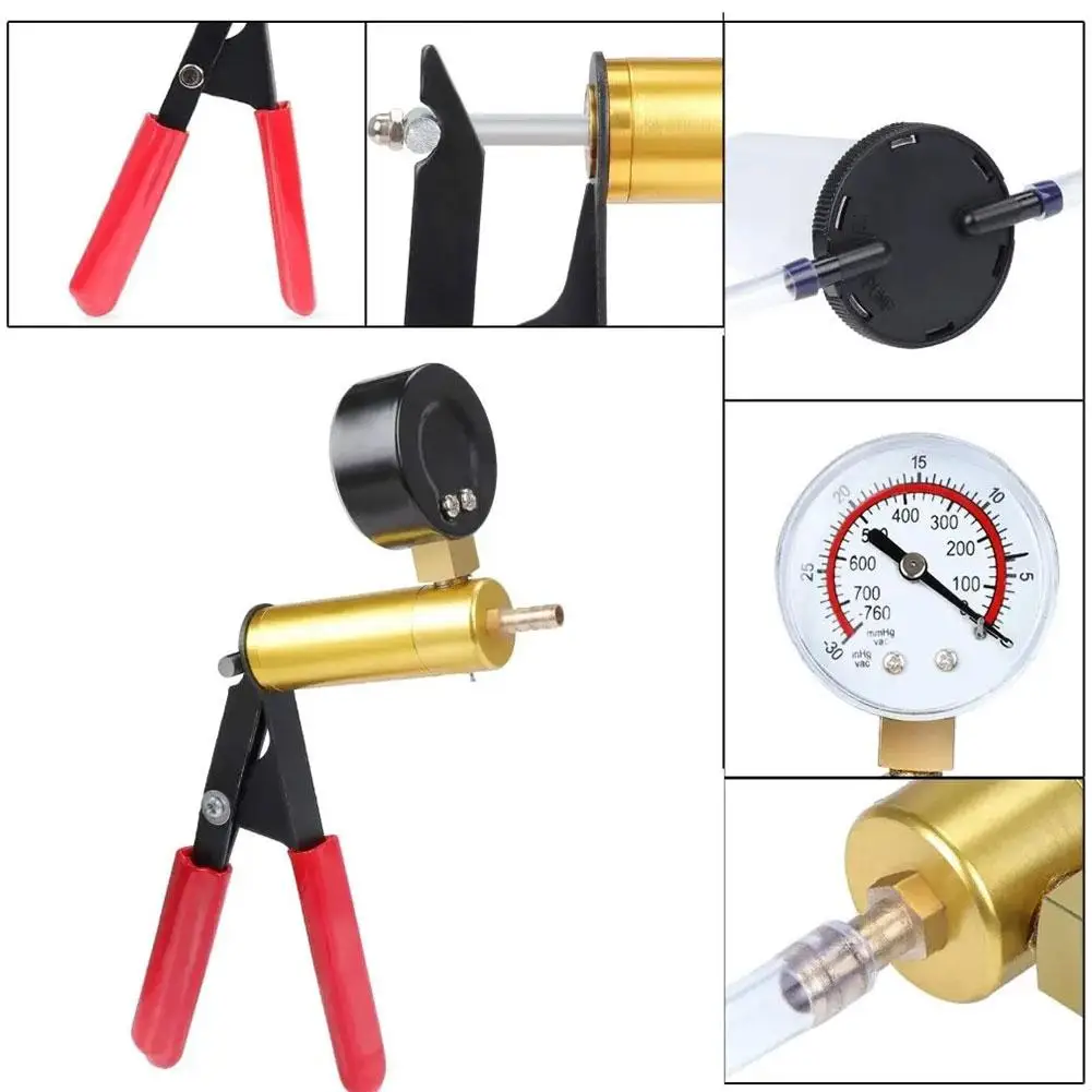 Automatic Brake Bleeder Oil Exchanger Hand Held Vacuum Pressure Pump Car Brake Pumping Fluid Replacement Brake Bleed Kit 