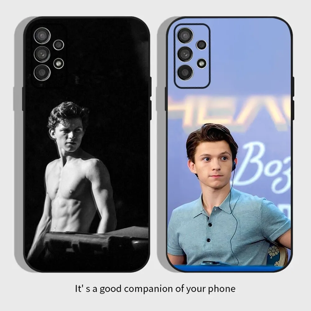 T-Tom H-Holland Actor Phone Case For Samsung Galaxy A13,A21s,A22,A31,A32,A52,A53,A71,A80,A91 Soft Black Cover