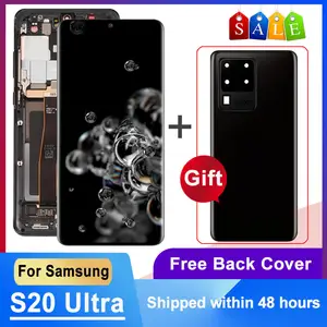 Bilashmart Dynamic AMOLED 6.9 Samsung S20 Ultra LCD Display Touch Screen Digitizer Assembly Replacement SM G988B/DS G988 Model