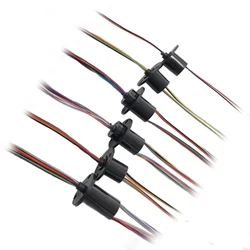 1PCS Micro Slip Ring 2/4/6/8/12/24 Channel Wires 2A 12.5mm/15.5mm Rotate Dining Table Slipring Electric Collector Rings Joint