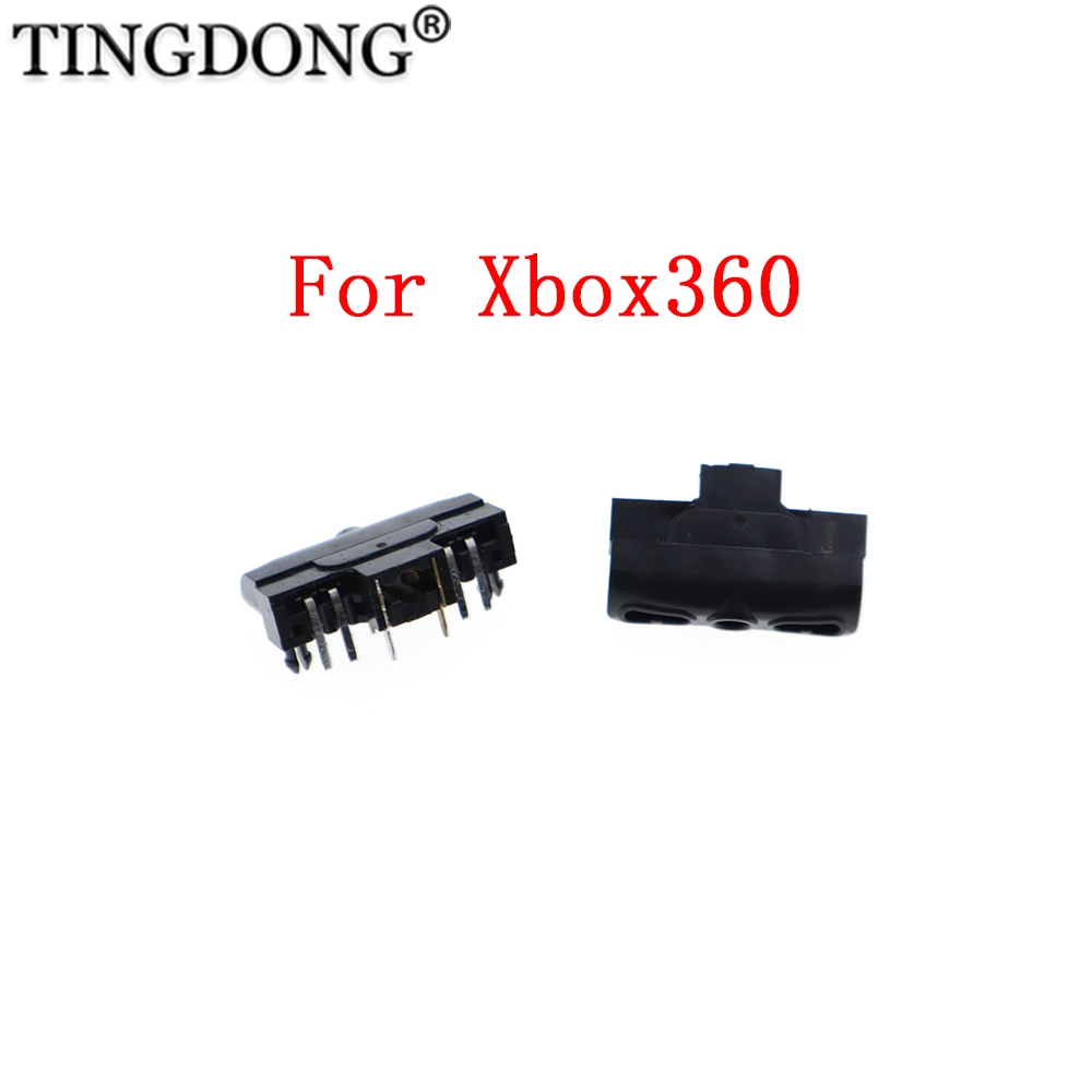 1/2/5/10pcs Black Headphone Jack Earphone Socket Slots For XBOX360 Wireless Wired Controller Replacement