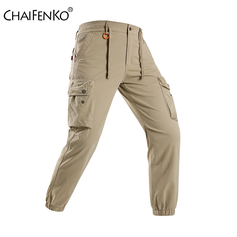 

Мужские однотонные брюки-карго, новые модные уличные брюки для походов, бега, тренировок, спортивные брюки, весенне-осенние простые повседневные брюки с несколькими карманами для мужчин