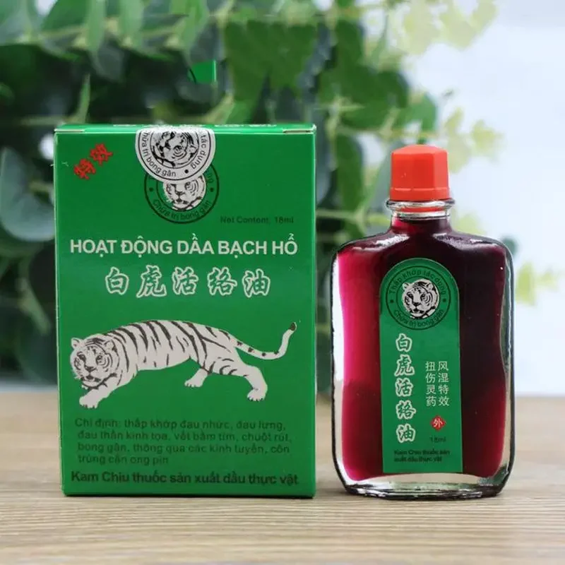 18ml White Tiger Balm Oil Shoulder Osteoarthritis Bone Spurs Cervical Spondylosis Pain Relief Rheumatic Pain Leg Pain Frozen