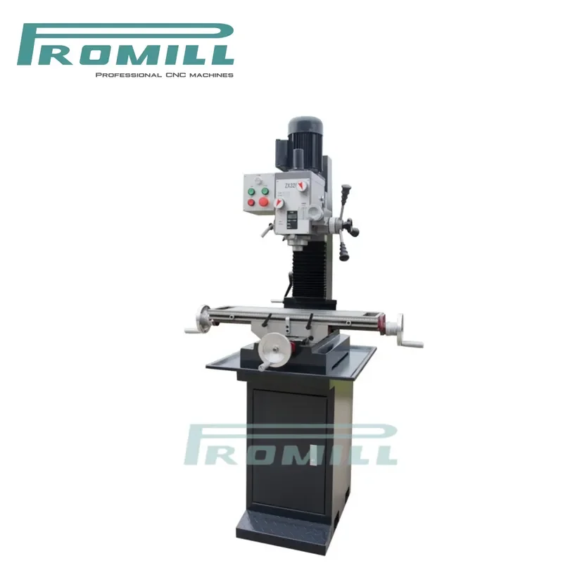 HCY Promill High-precision Bench Type Vertical Milling Drilling Machine ZX32G MT3 Spindle Manual Operation Multifunctional