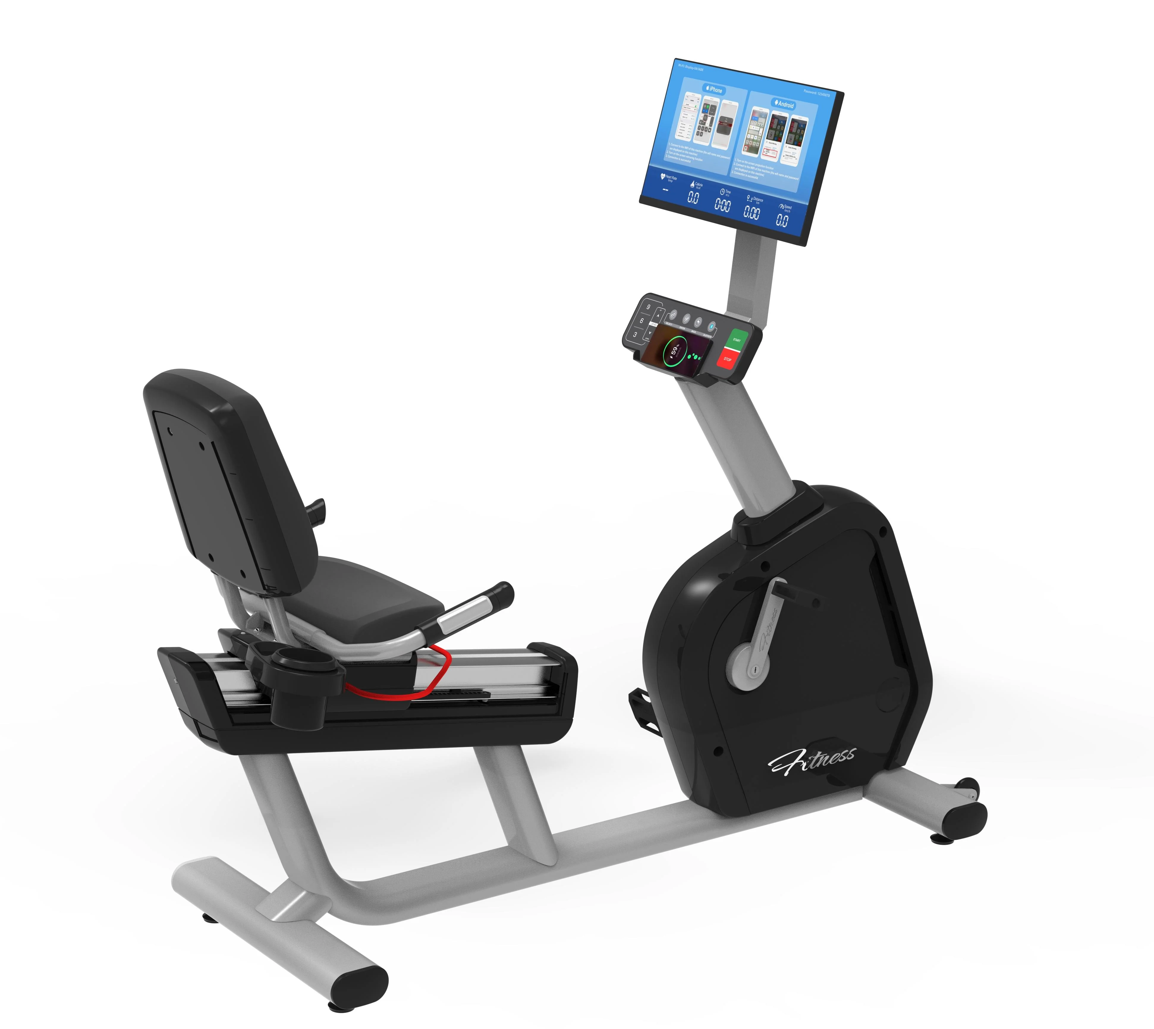 Exercise Bike Magnetic Resistance - Cyclette Reclinata Commerciale 2026 con Schermo