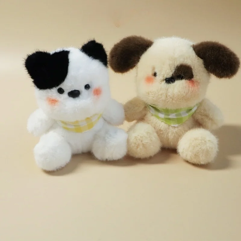 

4 Styles Pet Rabbit Piggy Puppy Kitten Plush Toys Soft Cozy Mini Animal Doll Cute Desktop Decor Office Companion Gift To Friends