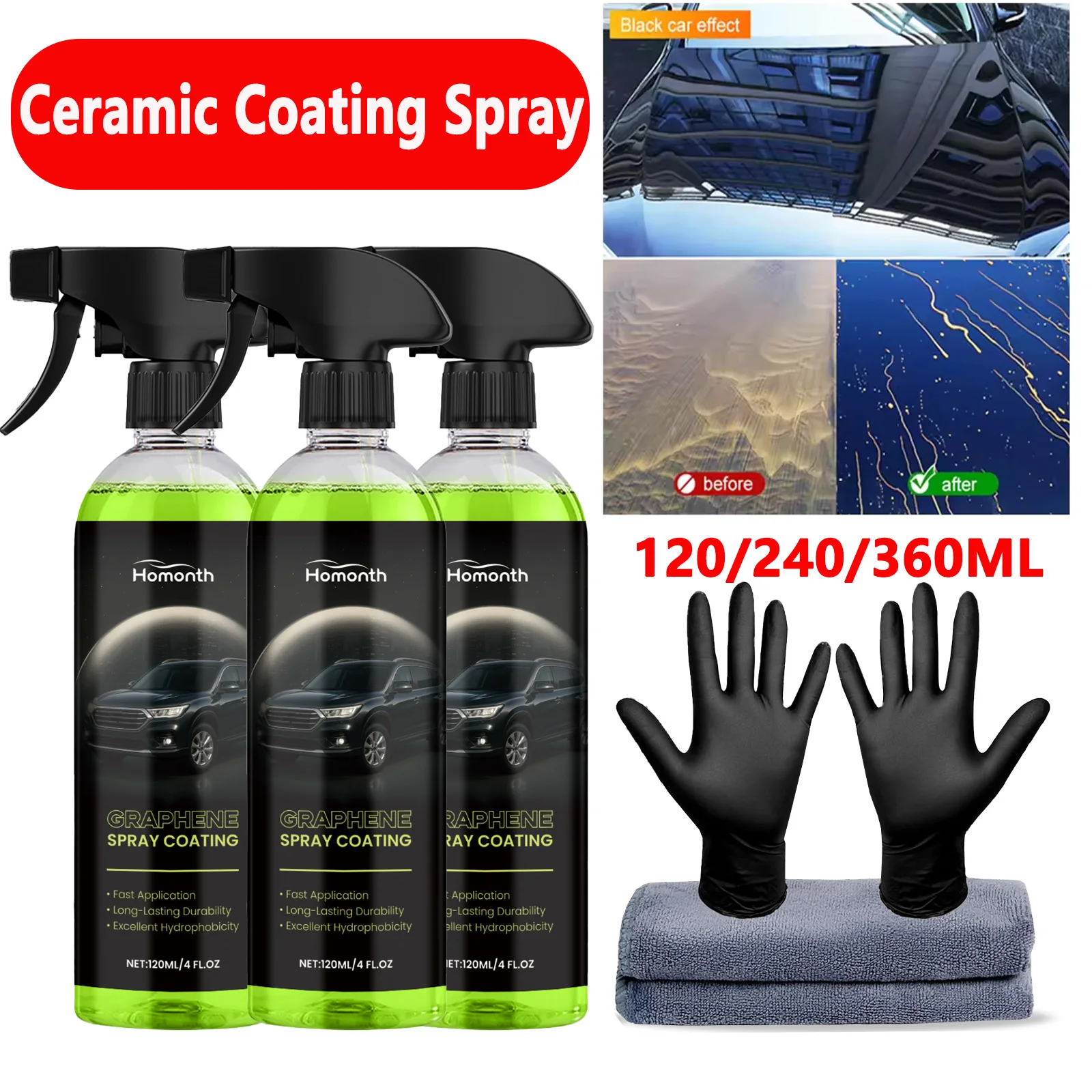 

Автомобильный графеновый керамический нано-спрей, гидрофобный слой, полировка, противообрастающая чистящая краска, средство для покрытия, аксессуары для автозащиты