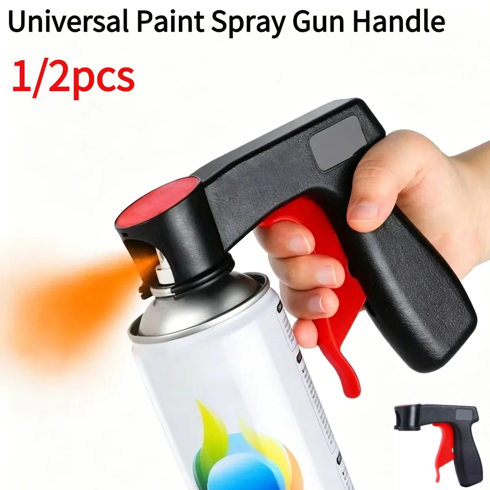 Universal Spray Paint Handle Polishing Paint Spray Gun Adaptor Reusable Spray Grip Trigger Adapter for Aerosol Cans DIY Tool
