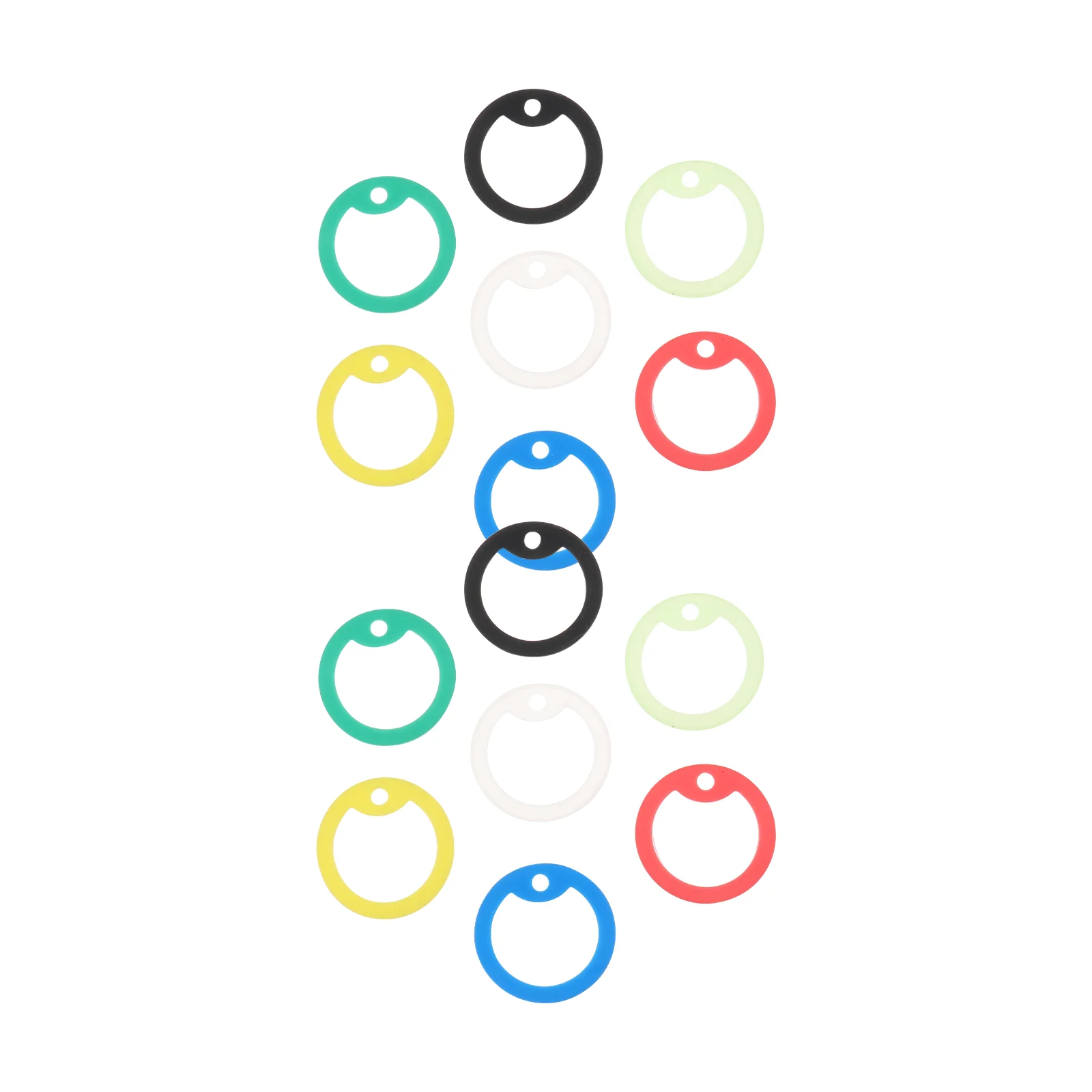 

14pcs Silencer for Dog Cat Tags Mute Hoop Pet Noiseless Ring Protect Daily Wear Tear Name Tag Name Circle Quality