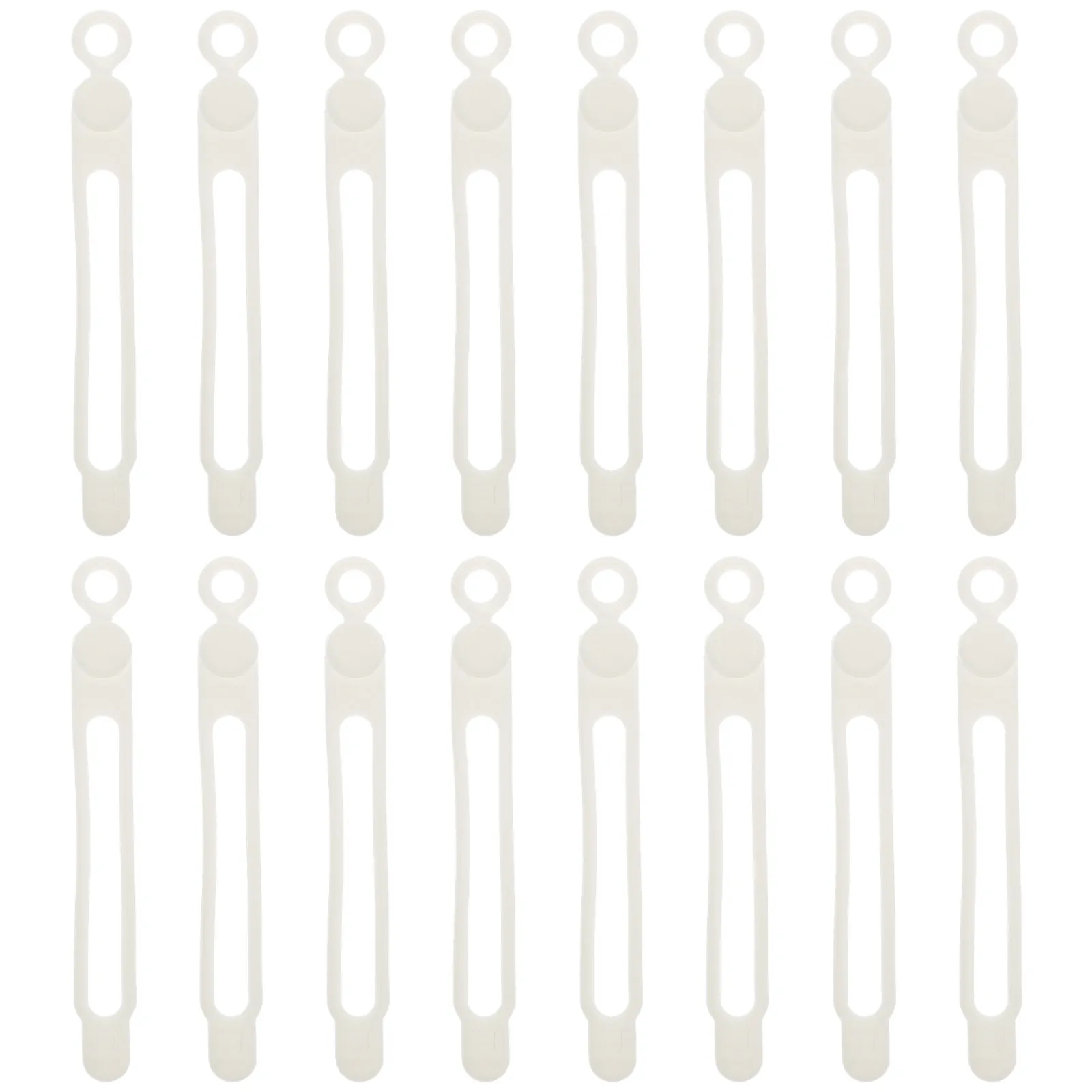 16 Pcs Wire Organizer Office Desks Cord Ties for Electronics Covers Silicone Cable Laptop