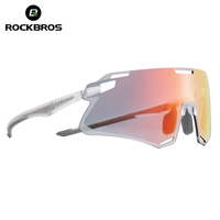 ROCKBROS Cycling Glasses Lightweight Frameless Sunglasses High-Definition Lenses Road Bicycle Protection Goggles Sport Eyewear
