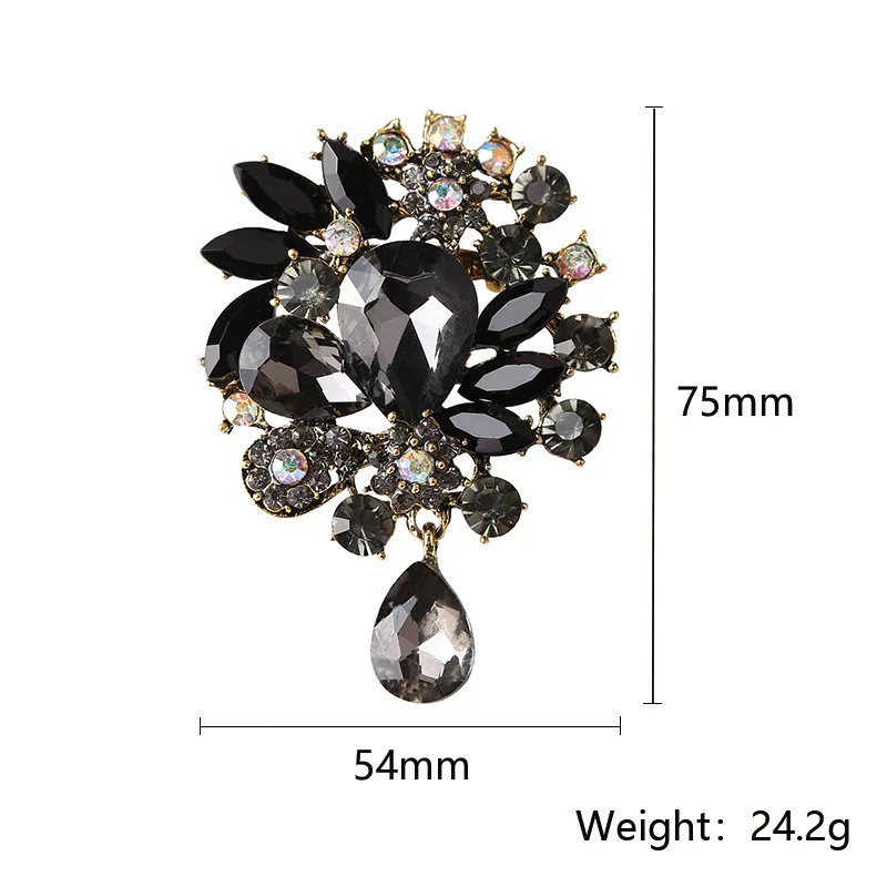 fashion creative crystal brooch women\'s clothing accessories pins