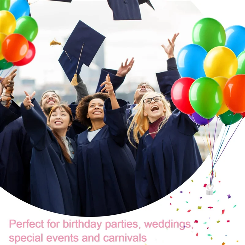 Pesas de plástico para globos de helio, juego de 16 piezas, para boda y cumpleaños