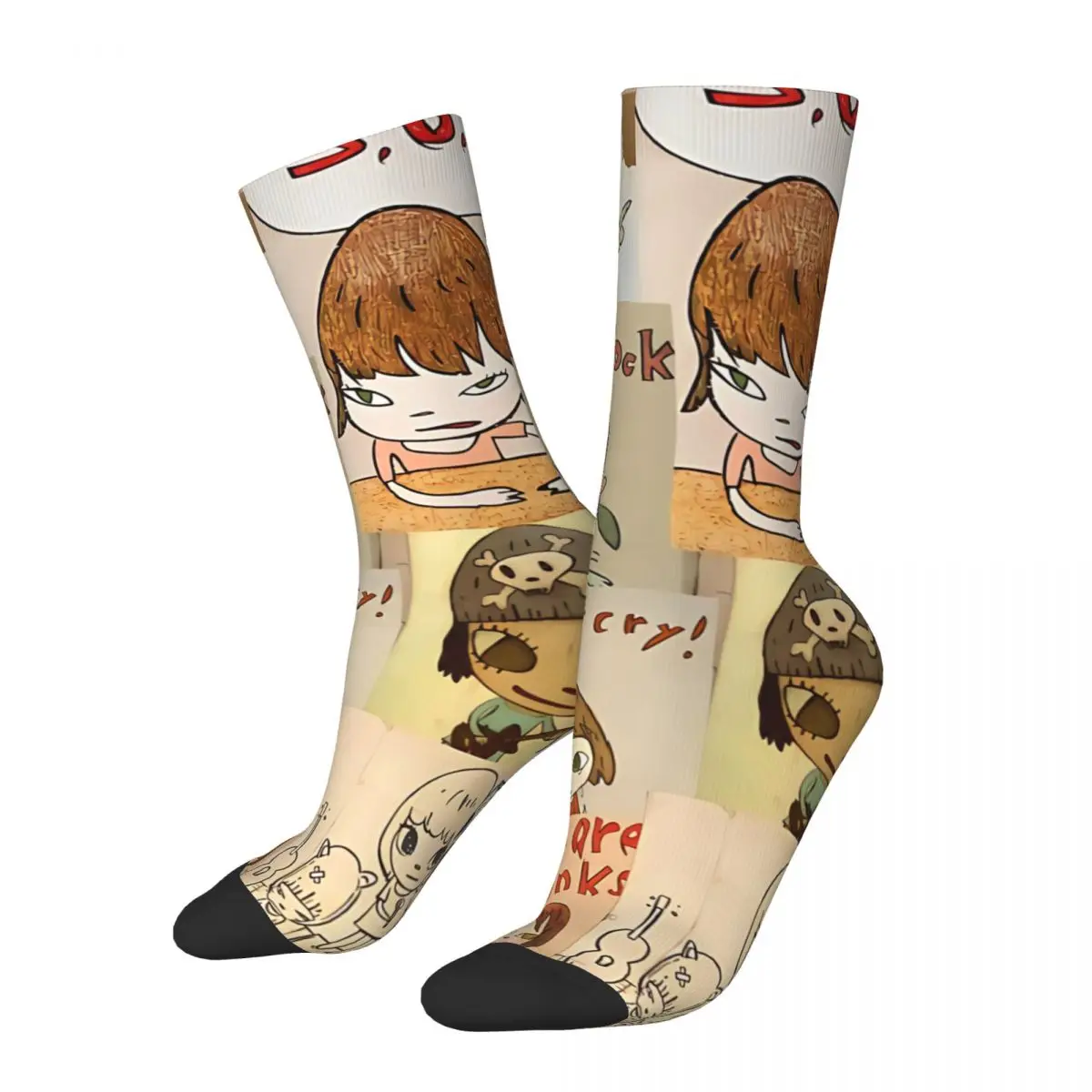 

Let Me Rock Yoshimoto Nara Kawaii Socks Sports Cartoon Pattern Socks