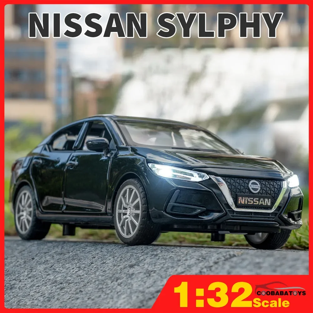 

Scale 1/32 Nissan Sylphy Metal Diecast Alloy Toy Car Model Gift for Boys Children Kids Toys Vehicle Hobbies Collection Pull Back