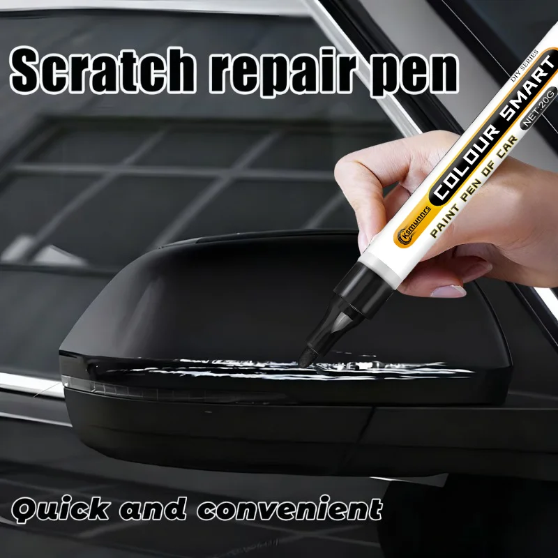 Professional Black Car Touch-Up Pen - Car scratch repair pen, suitable for car body paint, car interiors, wheels, tires, furnitu