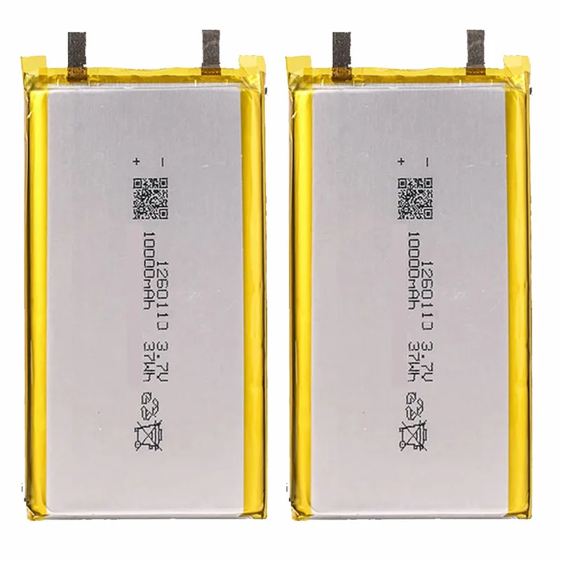 3.7V 10000mAh 1260110 Polymer Lithium Battery/lithium Ion Battery for Power Bank,GPS,100% Real Capacity