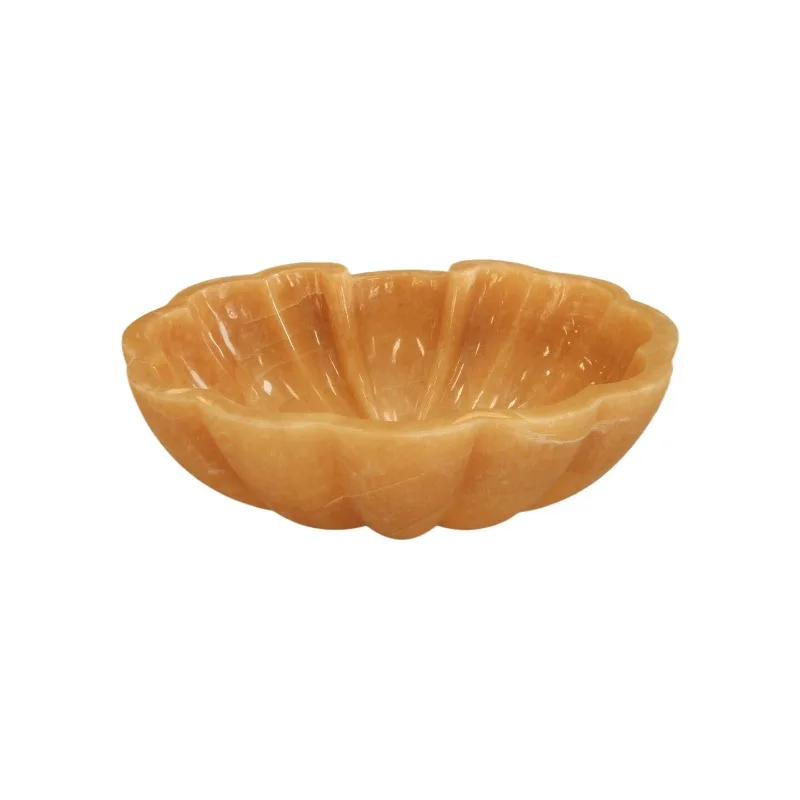 Natural beige jade countertop basin, shell design, stone wash basin, non-porous custom basin.