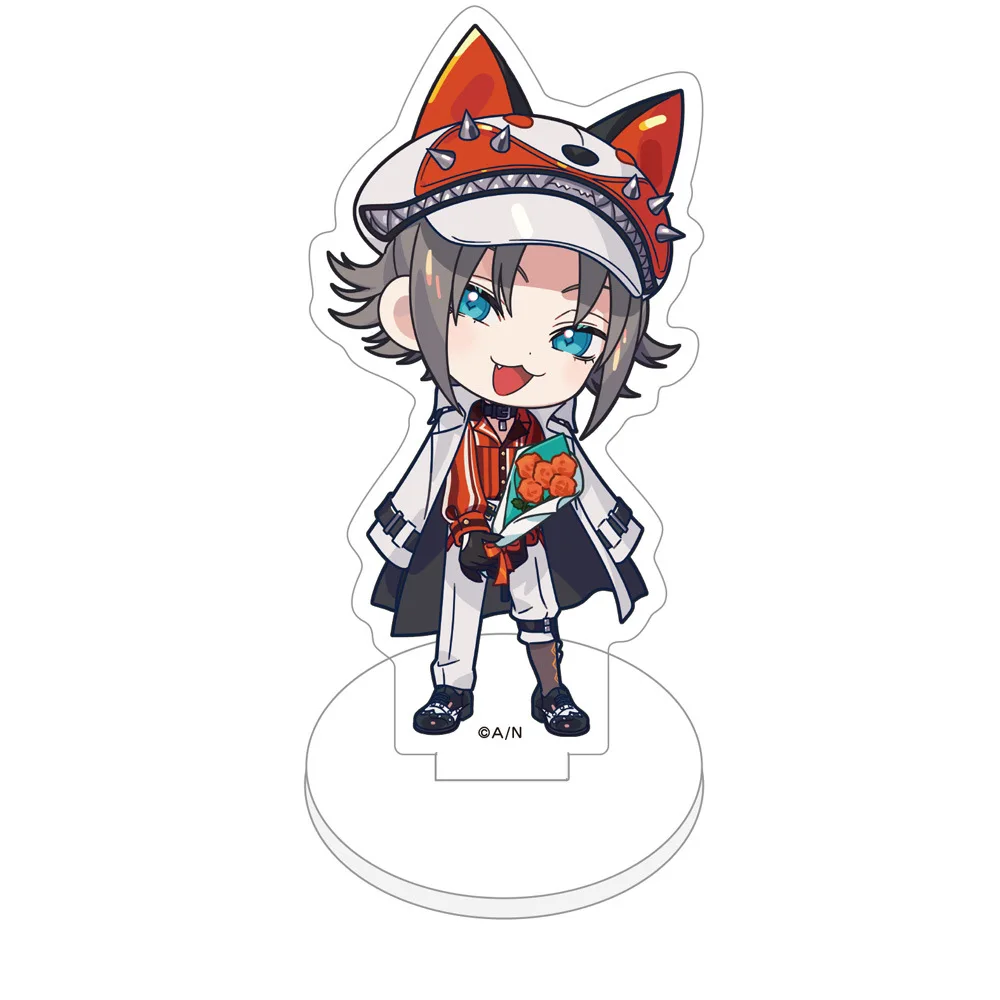 8CM Anime Nijisanji Rainbow Society Vtuber Figures MYSTA LUCA Vox SHU IKE Cosplay Acrylic Stand Model Toy Fans Christmas Gifts