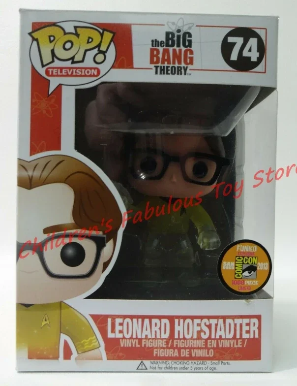 New Funko Pop the Big Bang Theory Series #73 Sheldon #74 Leonard #75 Howard #76 Raj Action Figure Model Toys for Kids Gifts