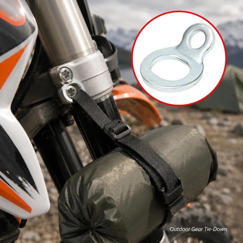 2/4/8/12/20pcs Stainless Steel Tie Down Strap Rings Point Securing for Motorcycle Dirt Bike ATV UTV Trailers Trucks Accessories