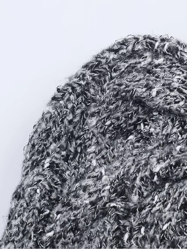 Herfst O-hals Bladerdeeg Korte Mouw Single Breasted Gebreide Tops Vrouwen Knoppen Decoratie Slanke Jas Tops Vrouwelijke Casual Wear 2025