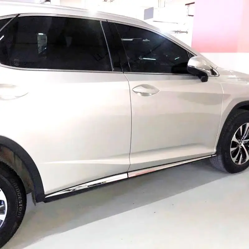 For Lexus RX 200t 300 450h 2016 - 2021 Frame Side Door Body Molding Trim ABSlAccessories 4Pcs