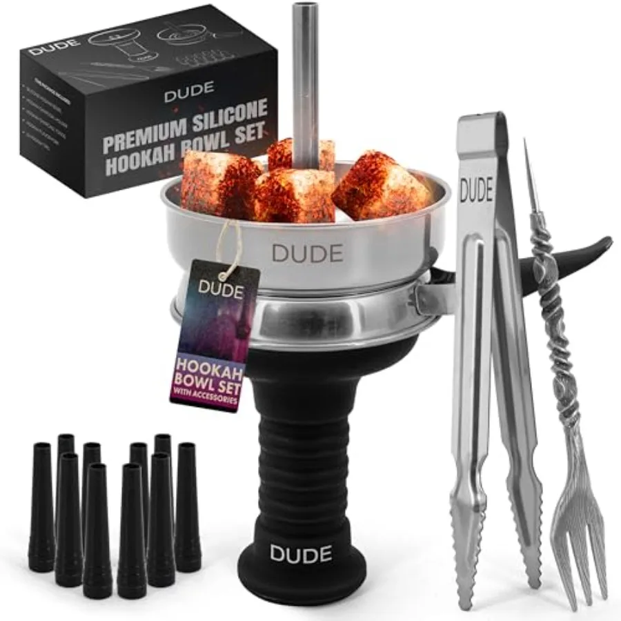 

Silicone Hookah Bowl Set Hookah Head With Hookah Heat Management Charcoal Holder For Smoking Hookahs Hookah Accories Hookah Coa