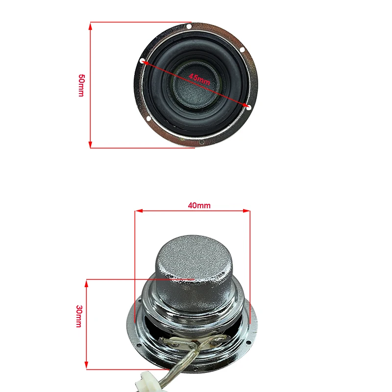 4Ohm 5W Bluetooth Speaker 1.75 Inch 50mm Full Range Speaker Lange Slag Grote Neodymium Luidspreker Voor audio DIY 2 STUKS