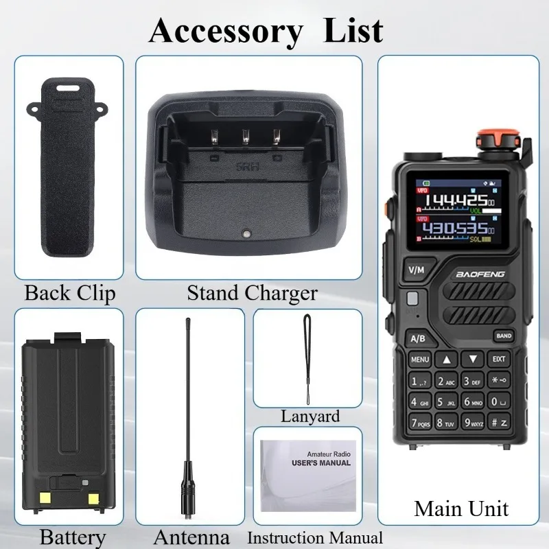 Baofeng UV-K5 pro Walkie-talkie GPS Positioning TYPE-C Charging Civilian Camping Self-driving Tour baofeng Radio Comunicador