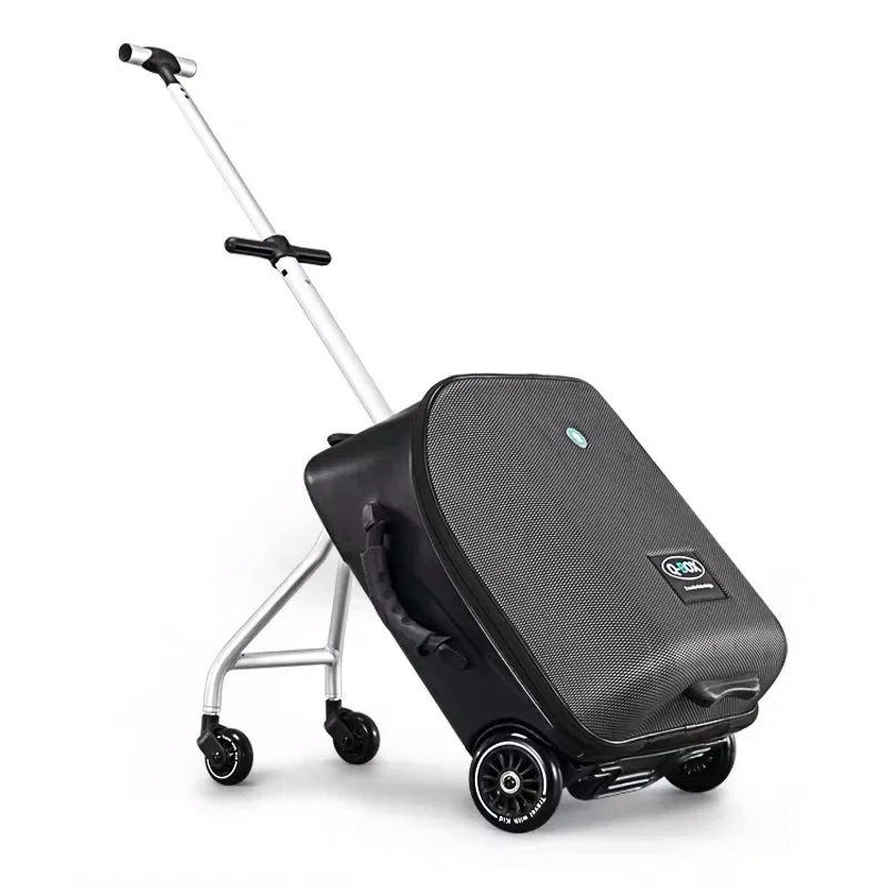 Kids Suitcase Can Sit to Ride Trolley Luggage Cabin Suitcases Children\'s Suitcase on Wheels Travel Bags Baby Lazy Man Luggage