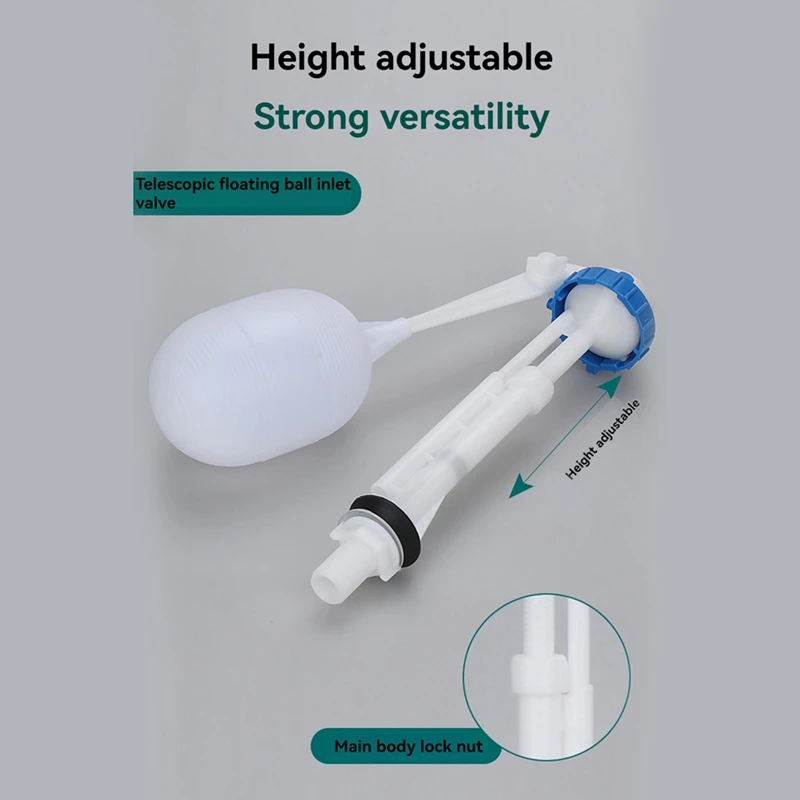 Adjustable Old Type Toilet Tank Balls With Inlet Valve G1/2 Float Ball  For Control Water Level Toilet Accessories