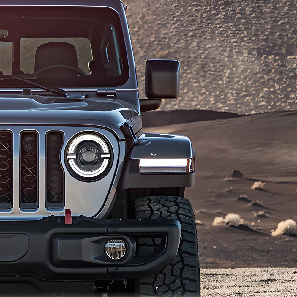 

Для Jeep Wrangler 2018-2021 автомобильные передние фонари в сборе, обновленный эффект запуска, светодиодный объектив проектора, аксессуары для инструментов Plug and Play