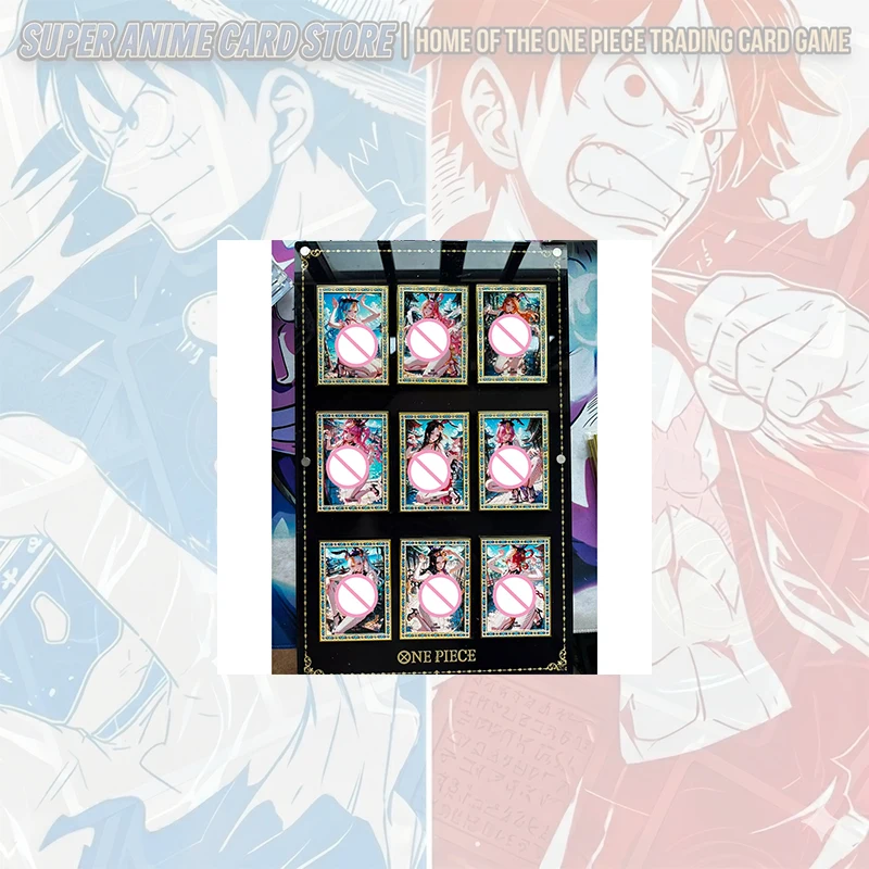 Japanese Anime One Piece Metal Drill Cards Kalifa Boa Hancock Uta Nefertari D Vivi Nico Robin Nami Perona Collectible Cards