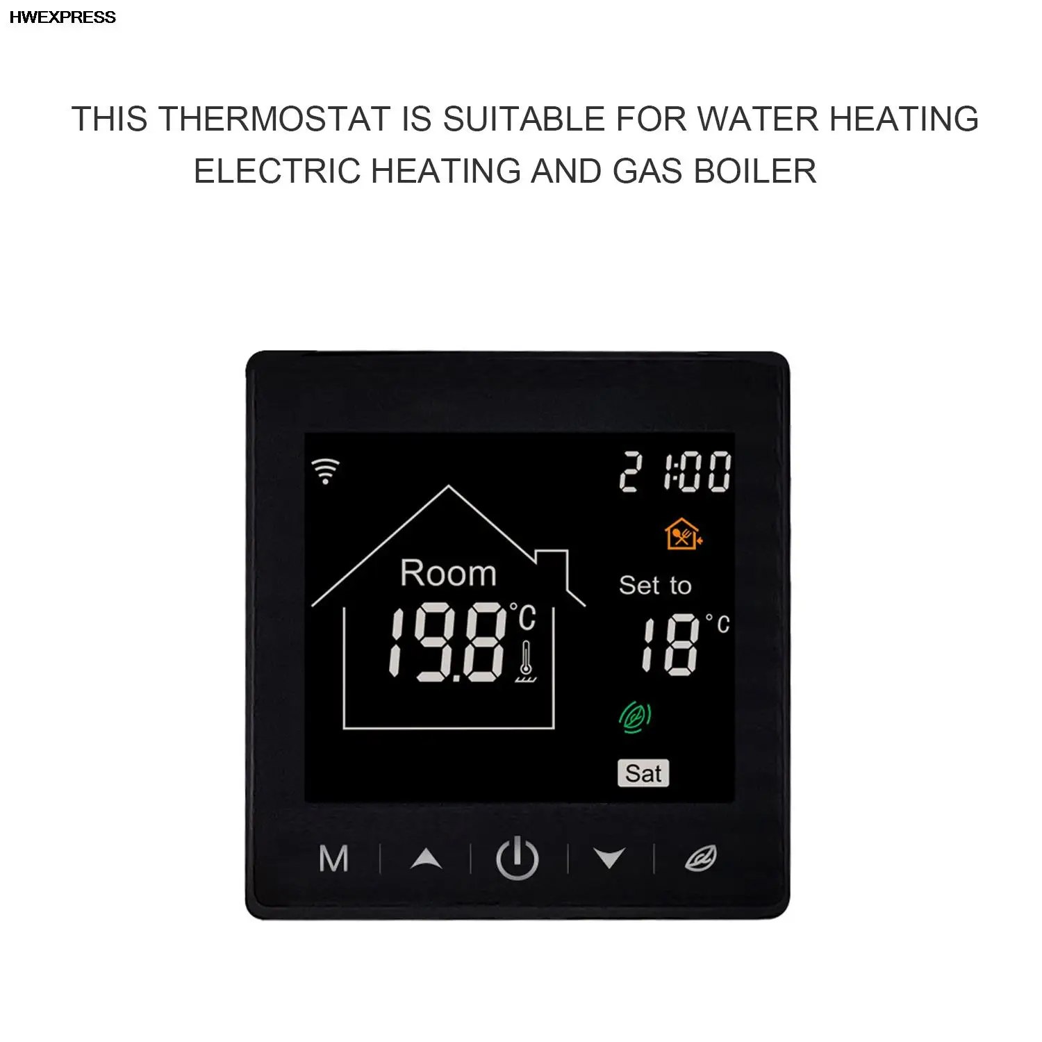 WiFi Smart Thermostat Warm Electric Floor Heating Water/Gas Boiler Temperature Remote Controller Work with Google Home Alexa