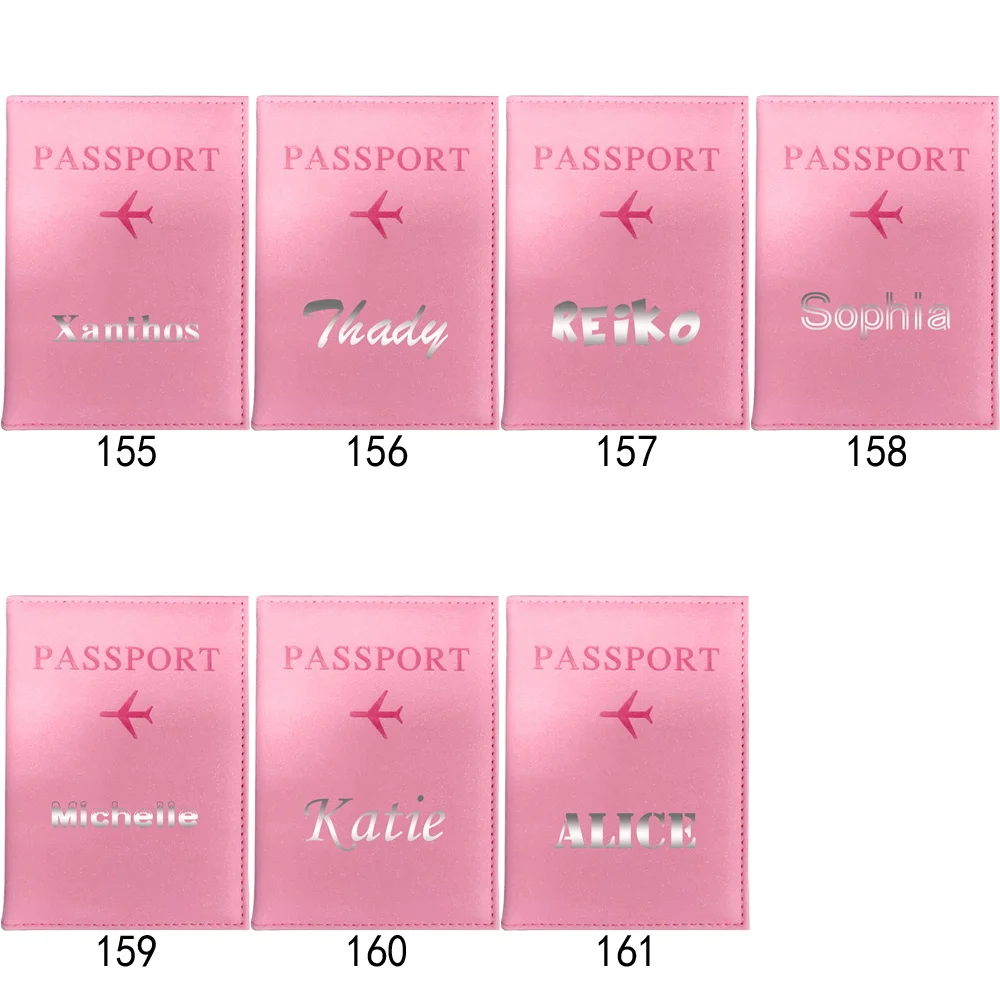 اسم مخصص غطاء جواز السفر حافظة الأعمال المحفظة بطاقة الائتمان جواز السفر للجنسين حامل التخزين حقيبة تخزين شهادة الموضة #3