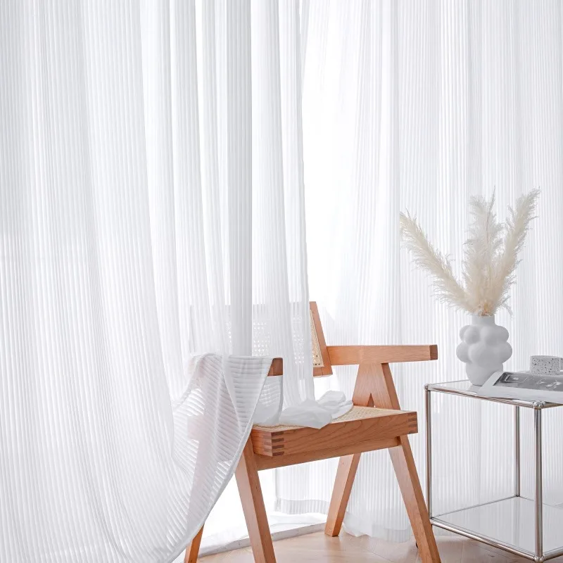 

280cm wide White Jacquard Lace fabric Webbing Home Decoration Curtains Material by the meter