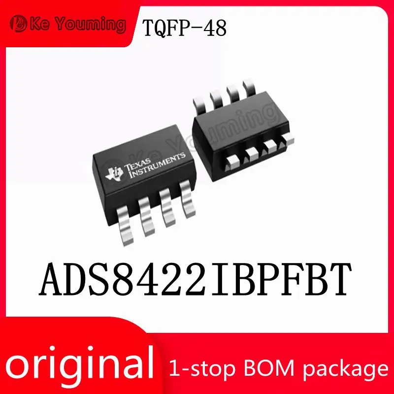 1PCS Integrated Circuit Data Acquisition Analog-to-Digital Converter, ADS8422IBPFBT, TQFP-48, IC, ADS8422IBPFBT