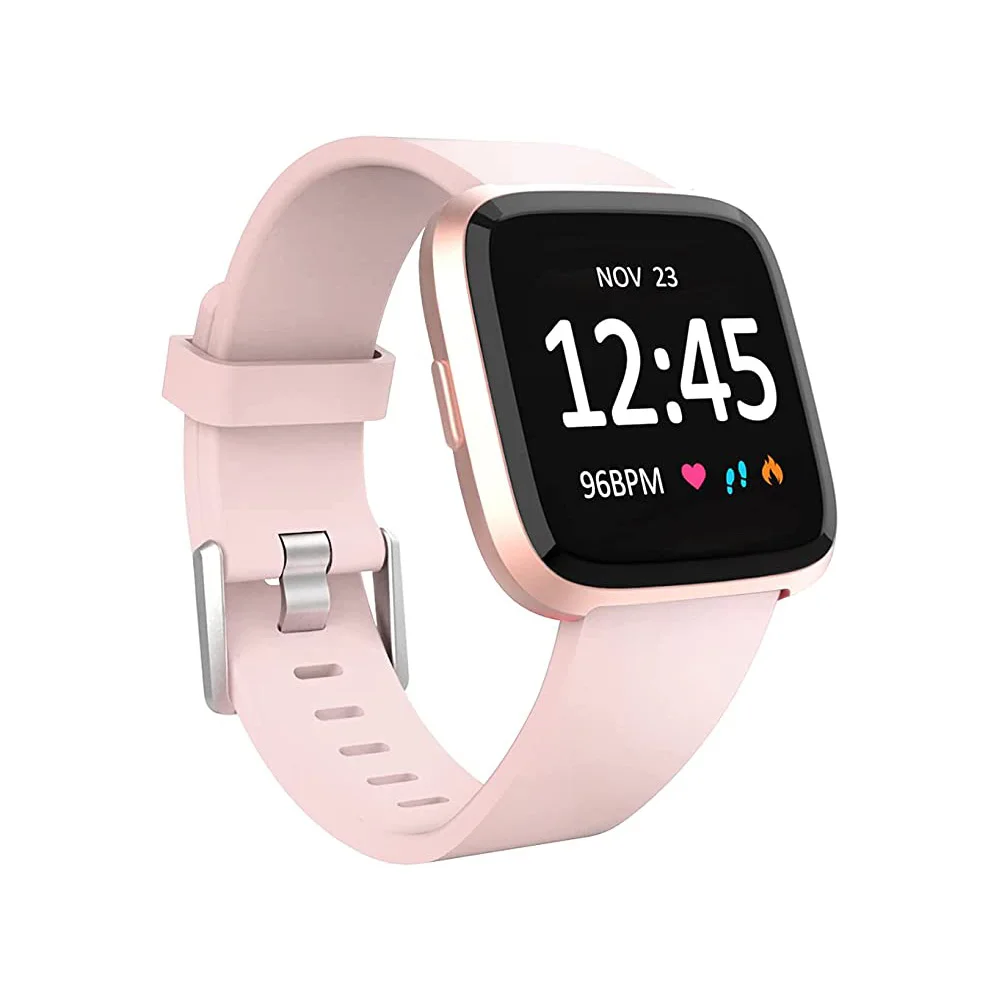 Silicone Strap for Fitbit Versa 2/Fitbit Versa/Versa Lite/Versa Special Edition,Classic Fitbit Watchband Replacement Comfortable