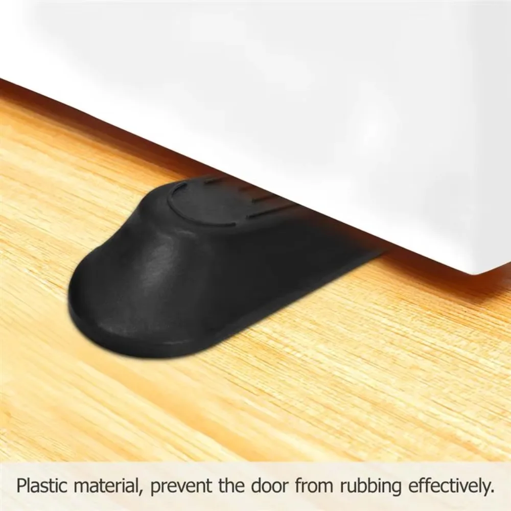 5pcs Set Plastic Door Stop Stoppers Durable Wedge Shape Heavy Duty Door Stopper Buffers Compact Size Door Block Wedge