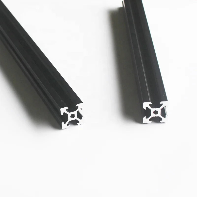 Factory Supply High Quality 3D Printer Black aluminum V slot 2020 2040 Extrusion Profile